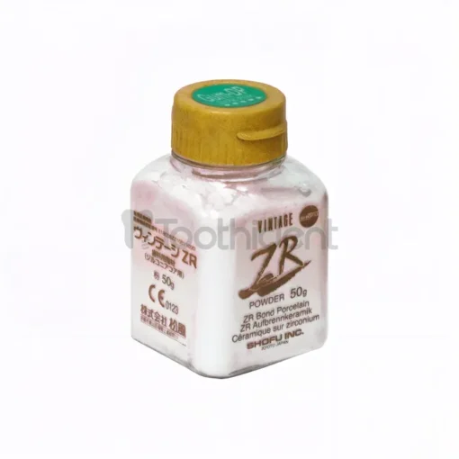 پودر رنگ لثه dark pink شوفو زیرکونیا -50 گرمی از نمای بغل