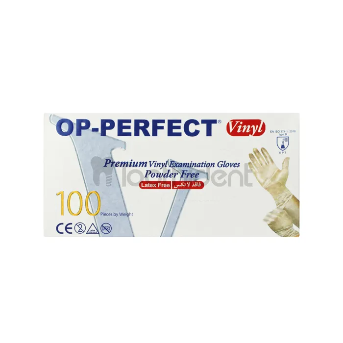 دستکش یکبار مصرف وینیل بدون پودر اپی پرفکت OP-PERFECT کاور