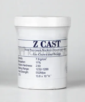 بسته بندی آلیاژ z cast از نمای رو به رو