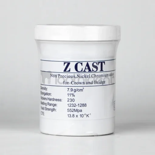 بسته بندی آلیاژ z cast از نمای رو به رو