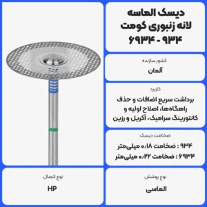 عکس توضیحات دیسک الماسه لانه زنبوری کومت Komet