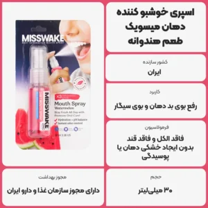 اسپری خوشبو کننده دهان میسویک Misswake – طعم هندوانه کاور